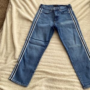 Banana Republic jeans with stripe down each leg